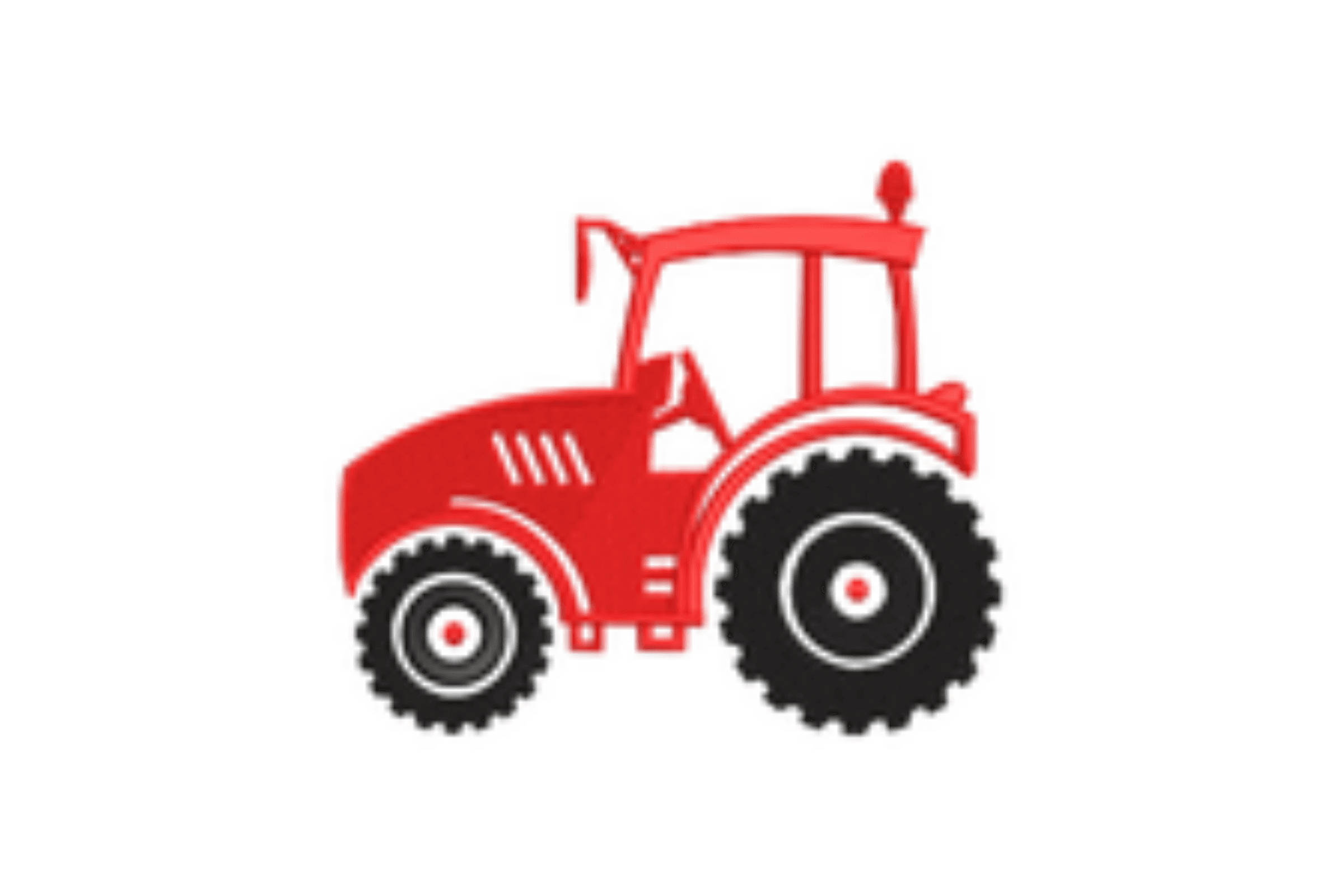 Simple Red Tractor – Modern Farm Machine Embroidery Design