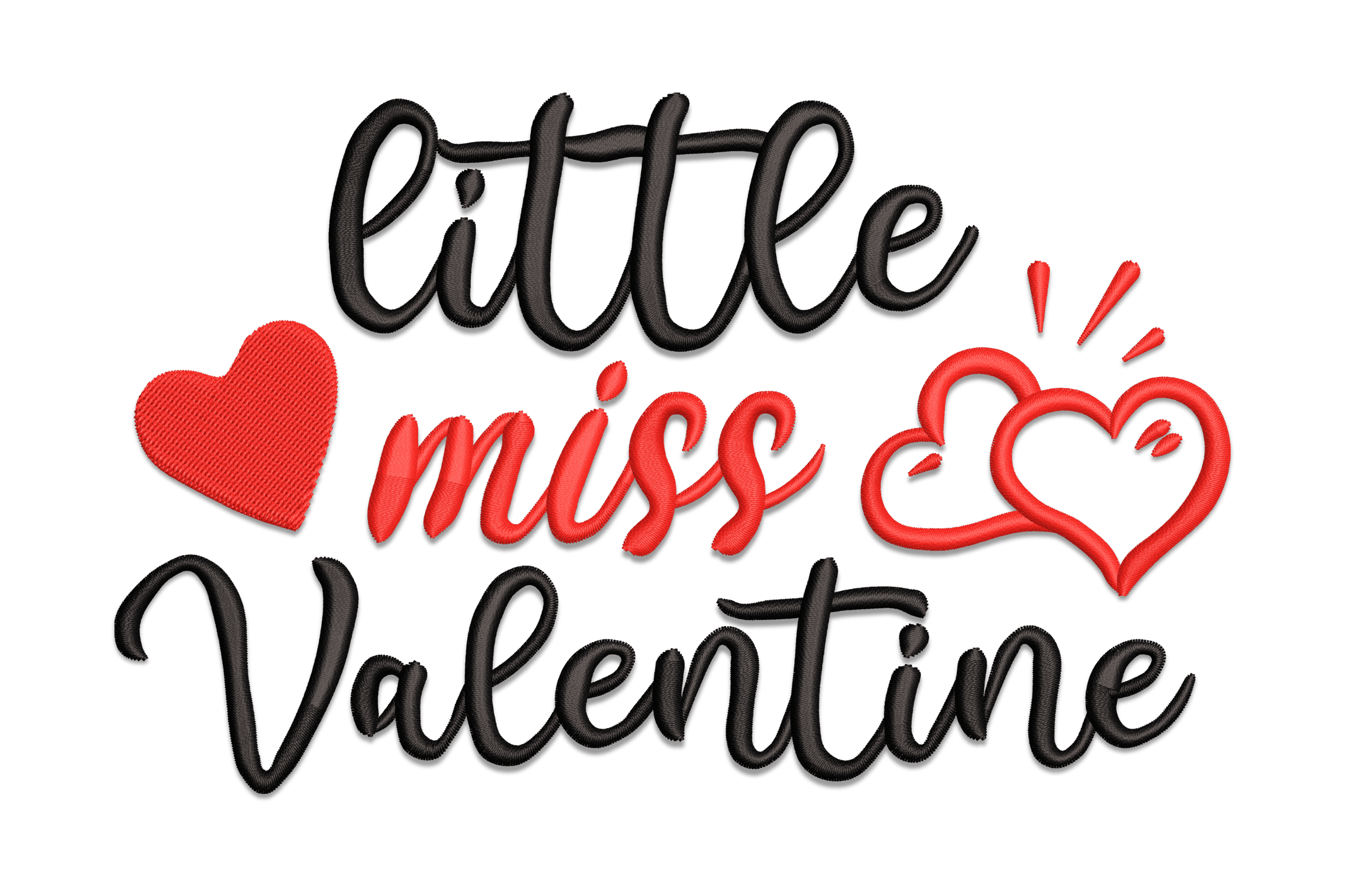 Little Miss Valentine – Kids Sweetheart Embroidery Design