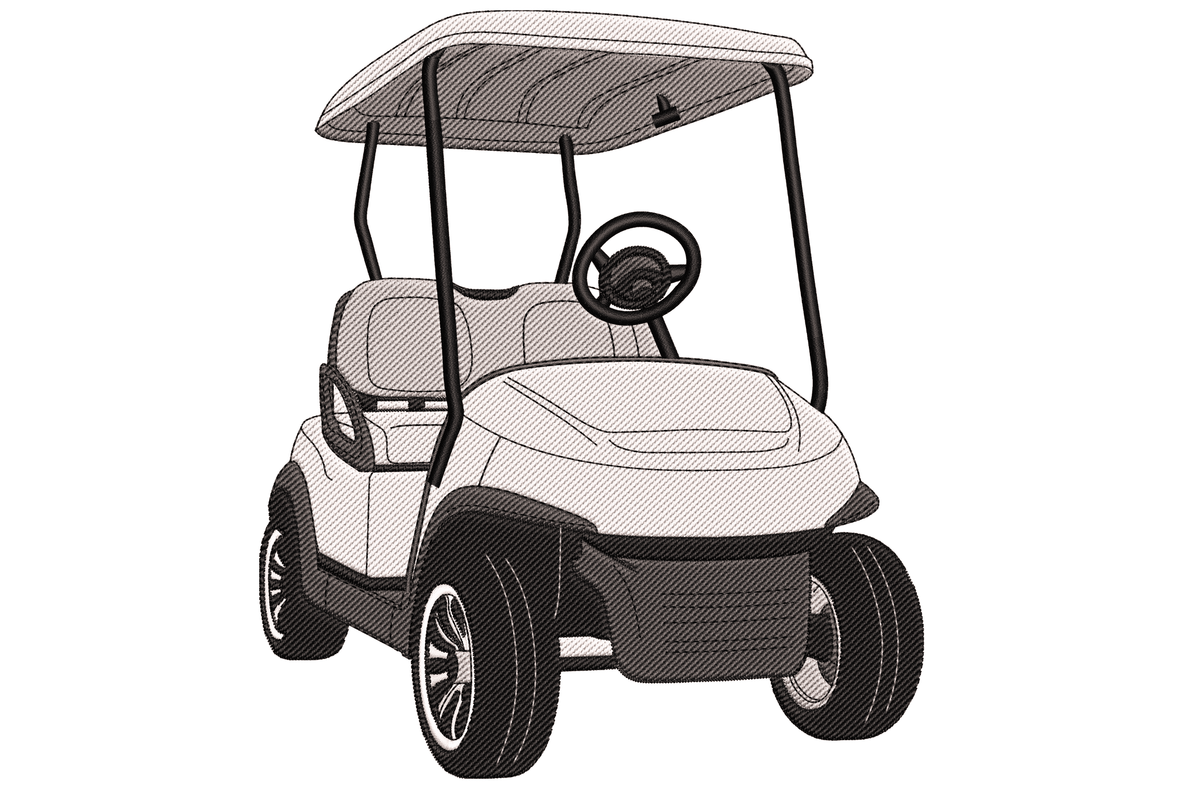 Golf Cart – Vehicle Machine Embroidery Design