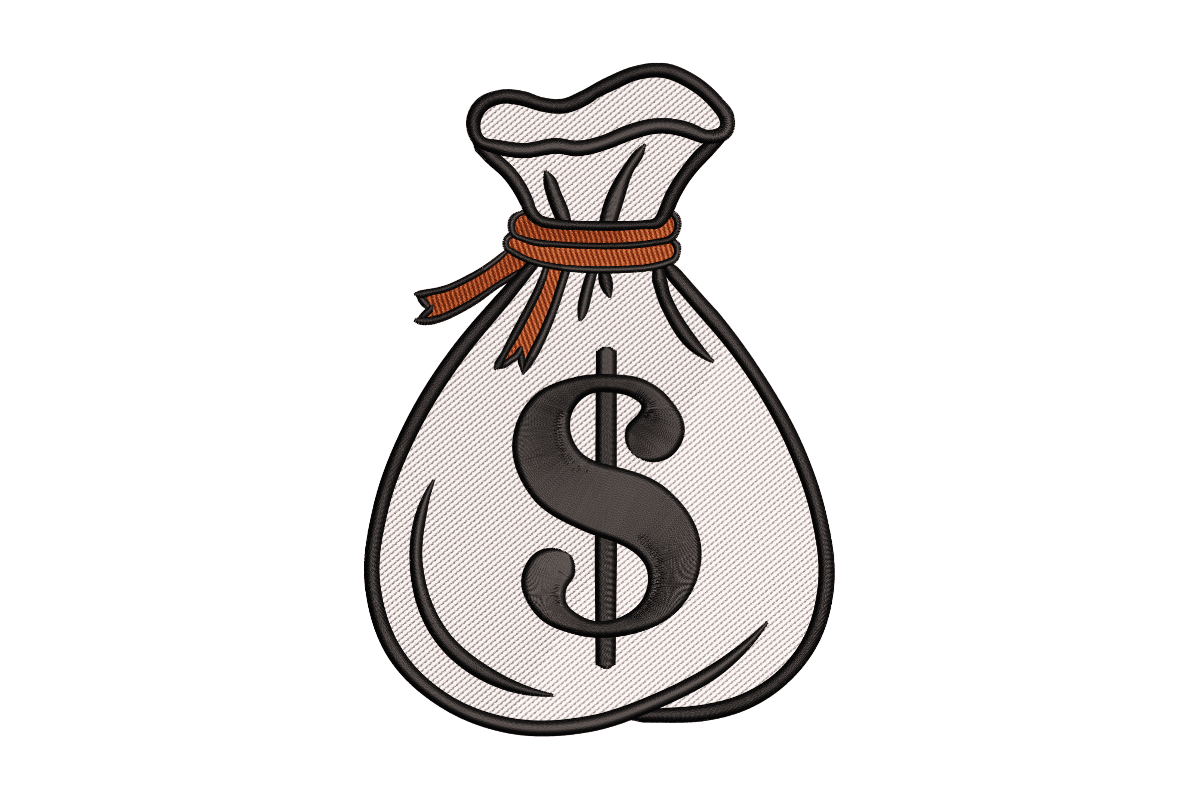 Money Bag Dollar Sign – Finance Embroidery Design