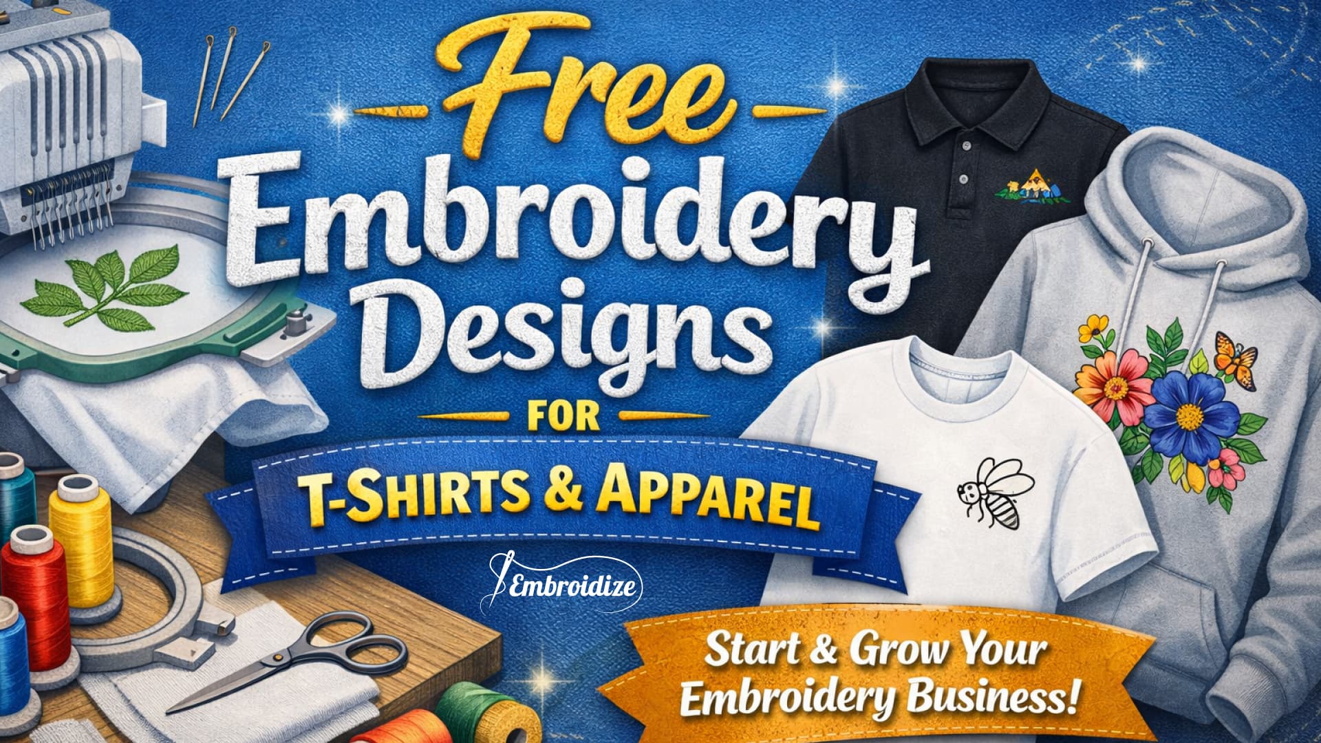 Free Embroidery Designs for T-Shirts & Apparel
