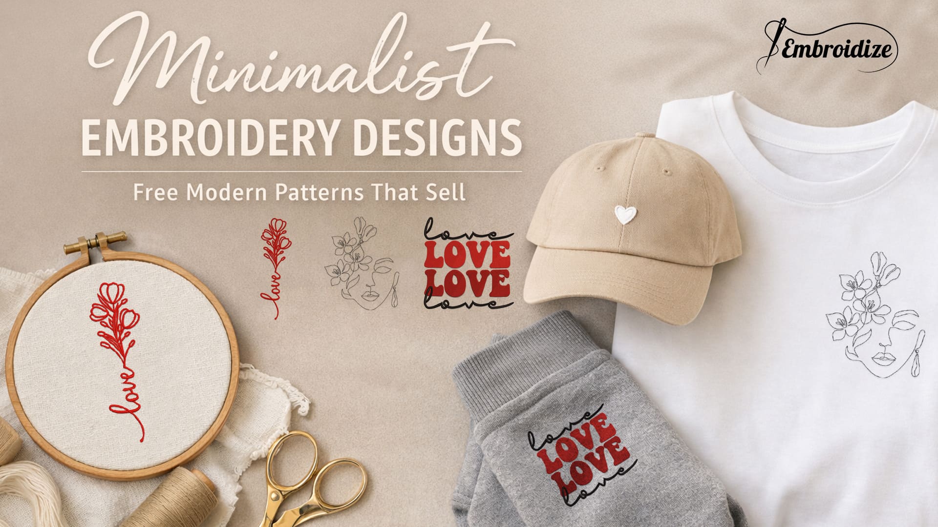 Minimalist Embroidery Designs: Free Modern Patterns That Sell
