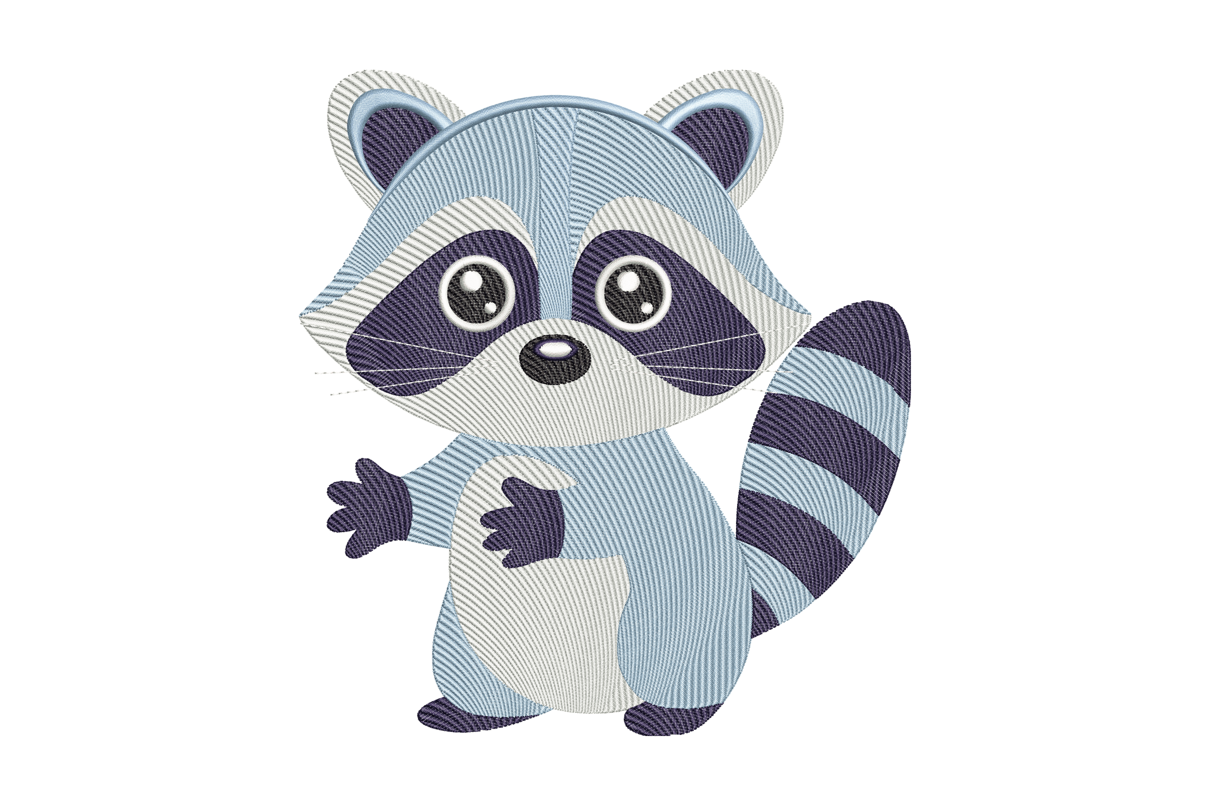 Cute Raccoon Explorer – Machine Embroidery Design