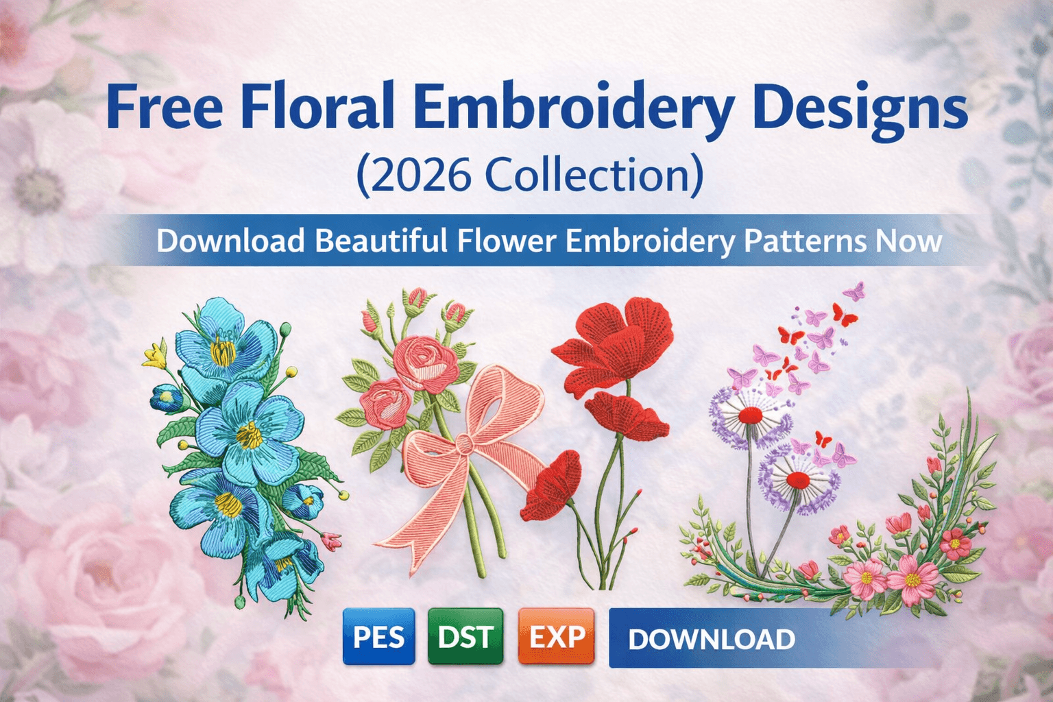 Free Floral Embroidery Designs (2026 Collection)