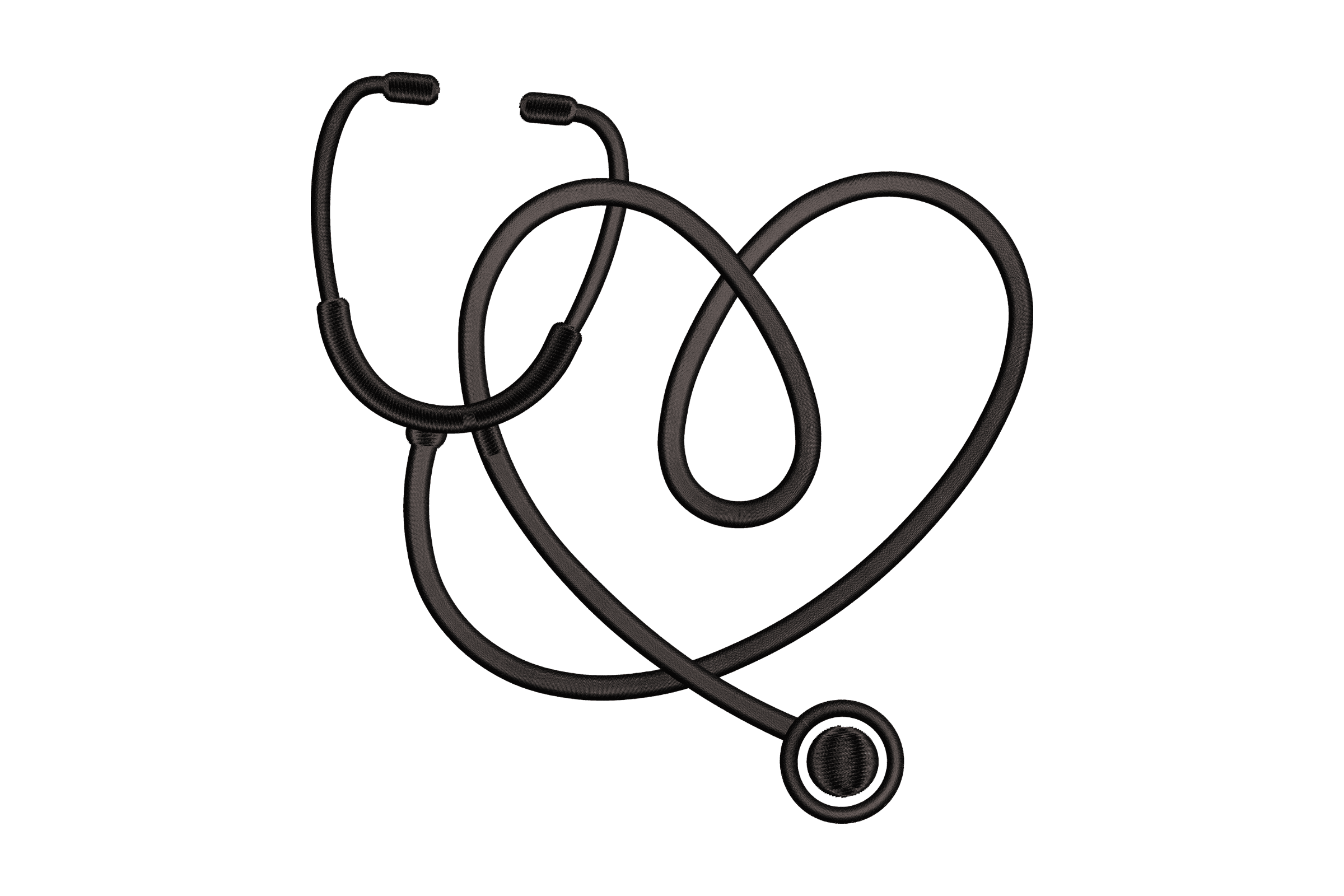 Stethoscope Heart - Nurse Medical Embroidery Design