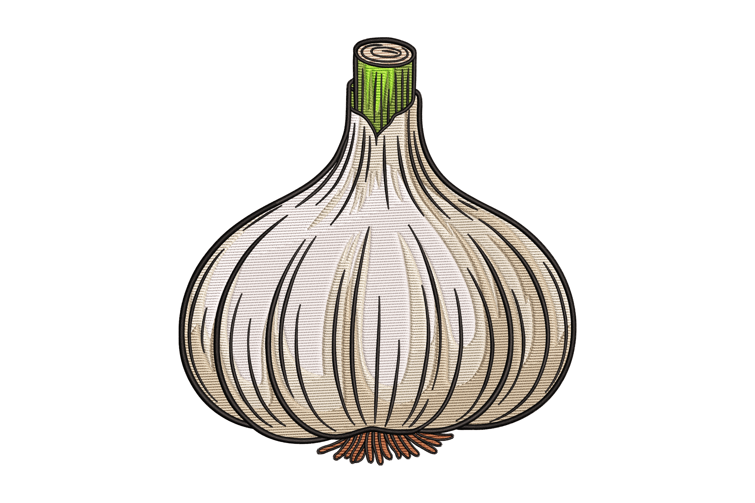 Realistic Garlic Bulb – Kitchen & Garden Embroidery Design