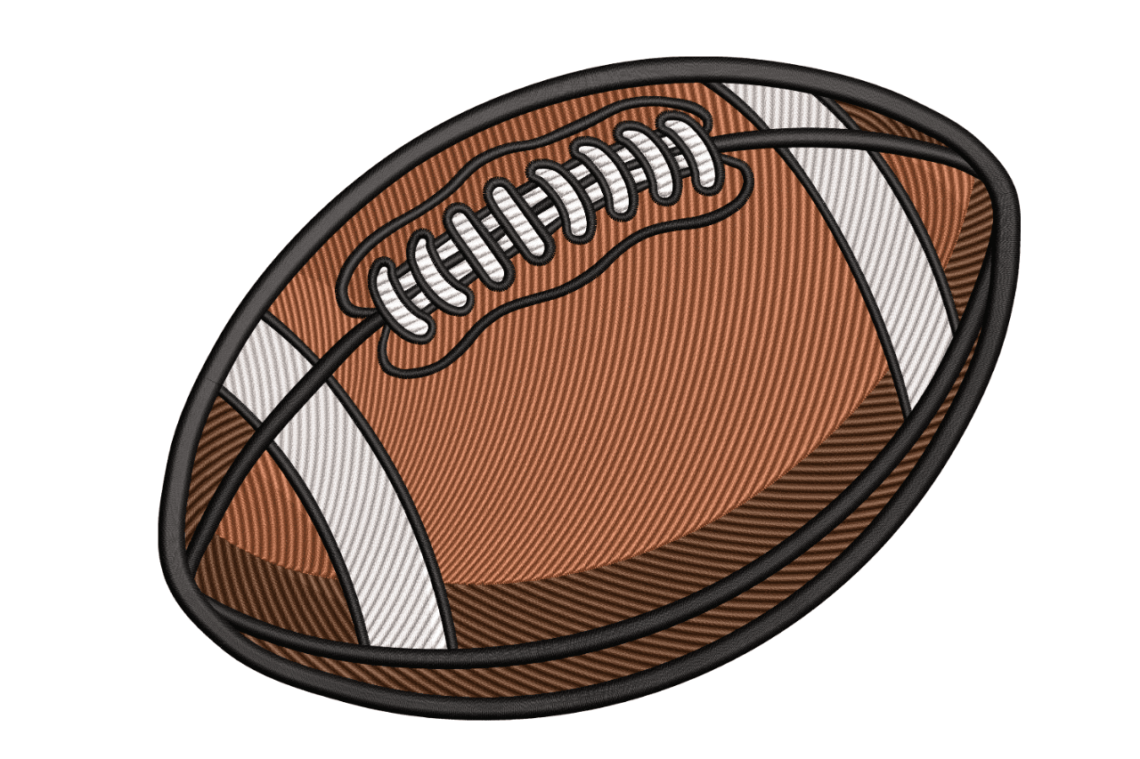 American Football Machine Embroidery Design