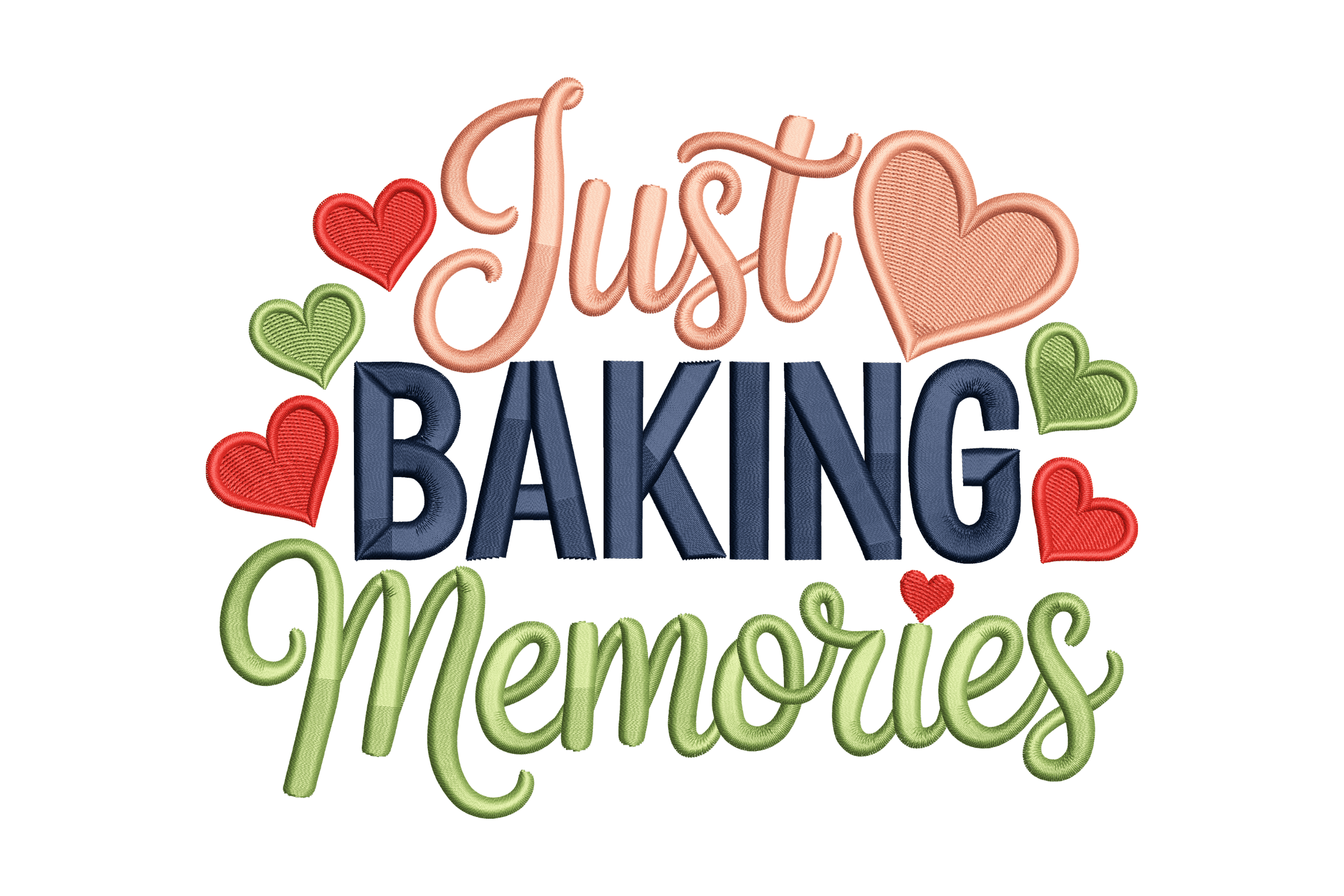 Just Baking Memories Machine Embroidery Design