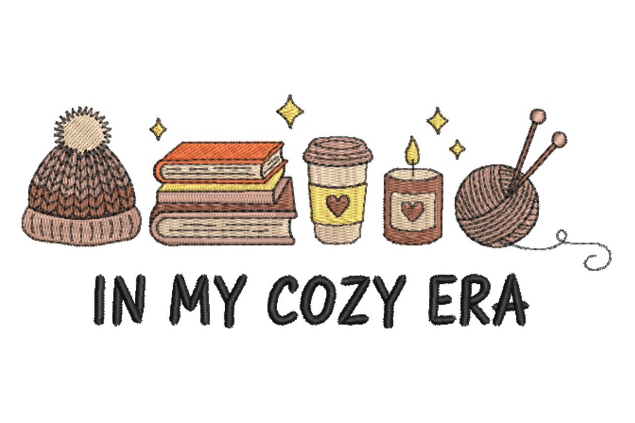 In My Cozy Era Machine Embroidery Design