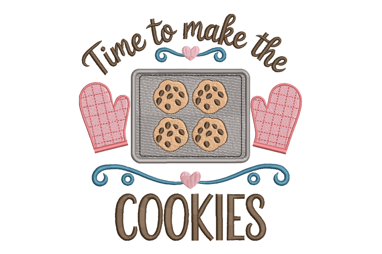 Time to Make the Cookies Machine Embroidery Design