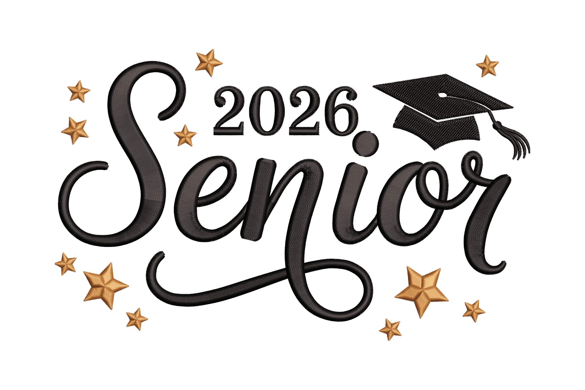 Senior 2026 Graduation Machine Embroidery Design
