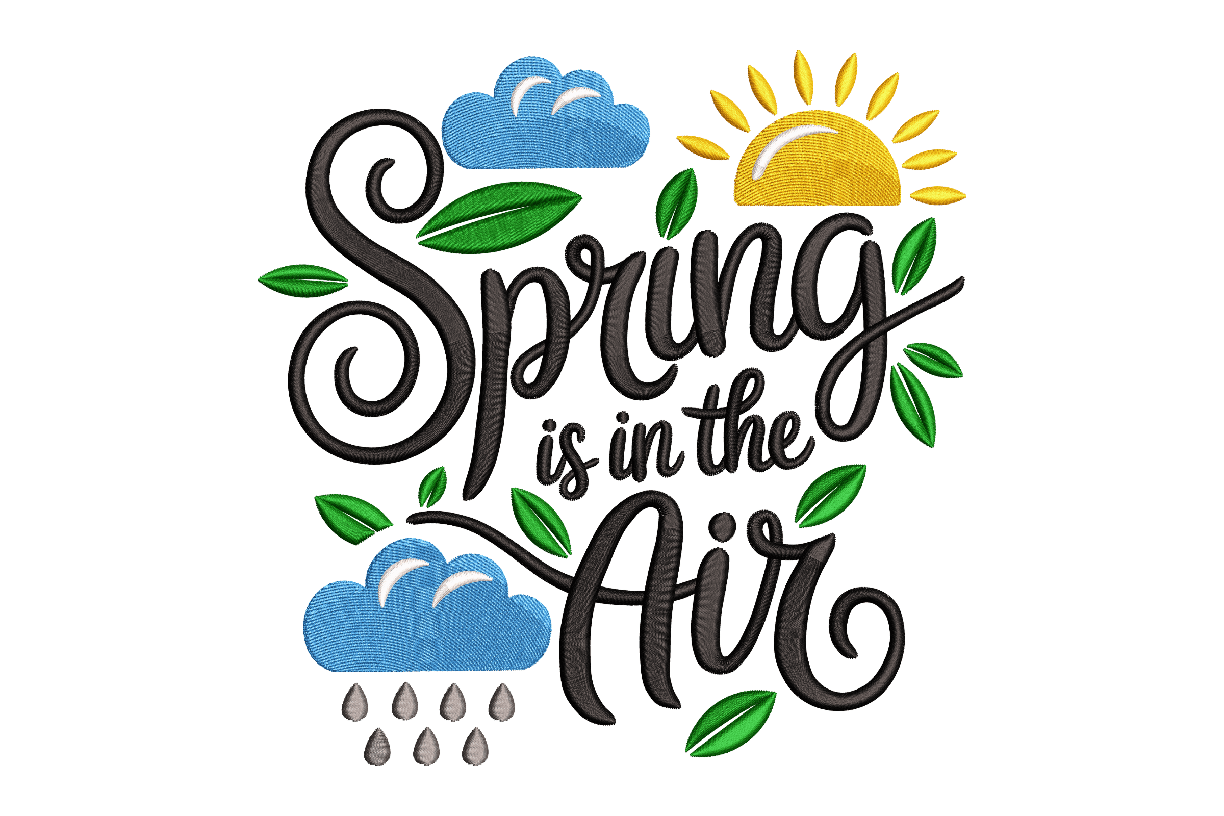Spring Is in the Air Machine Embroidery Design